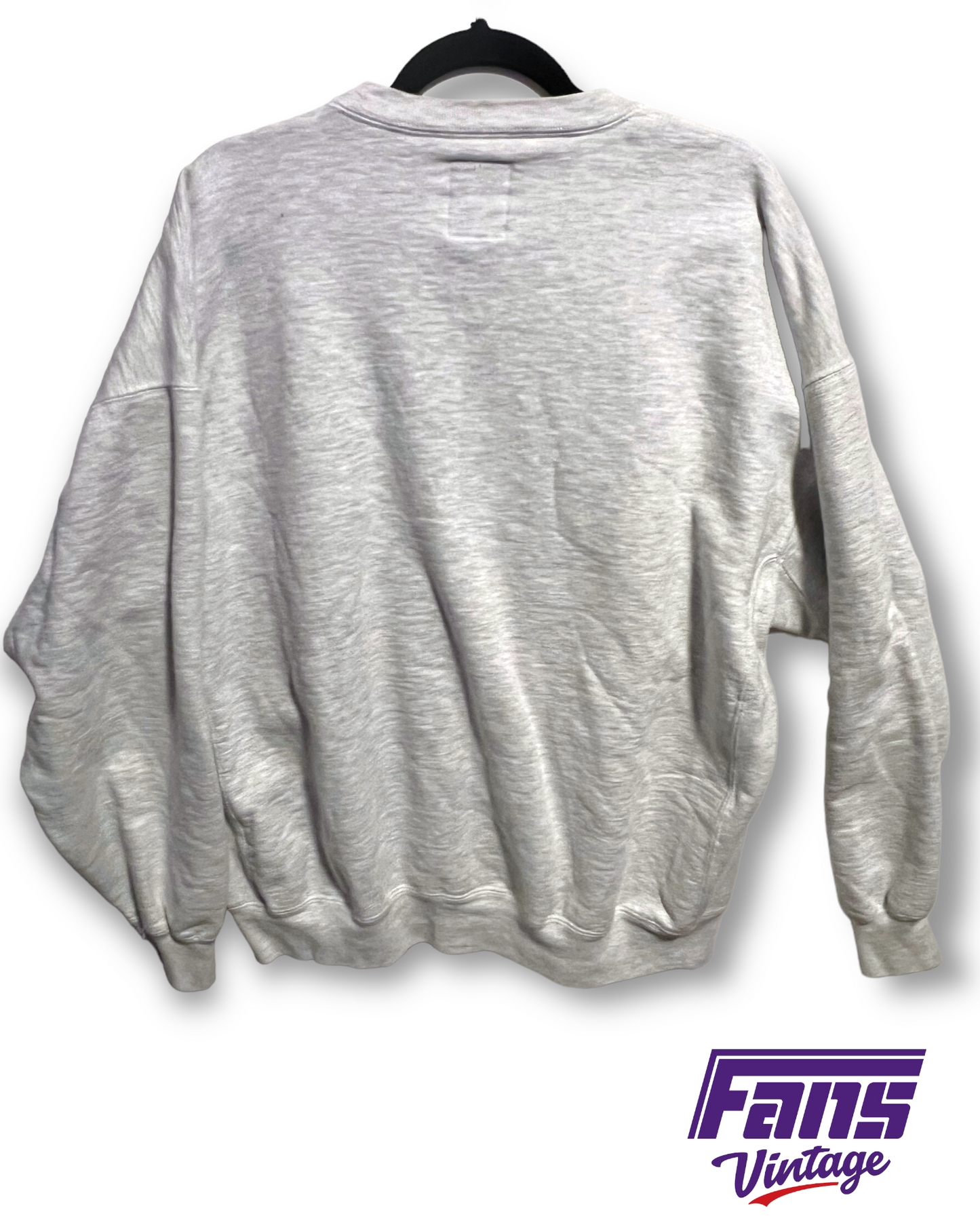 90s Vintage TCU Crewneck with Puff Screenprinted Lettering