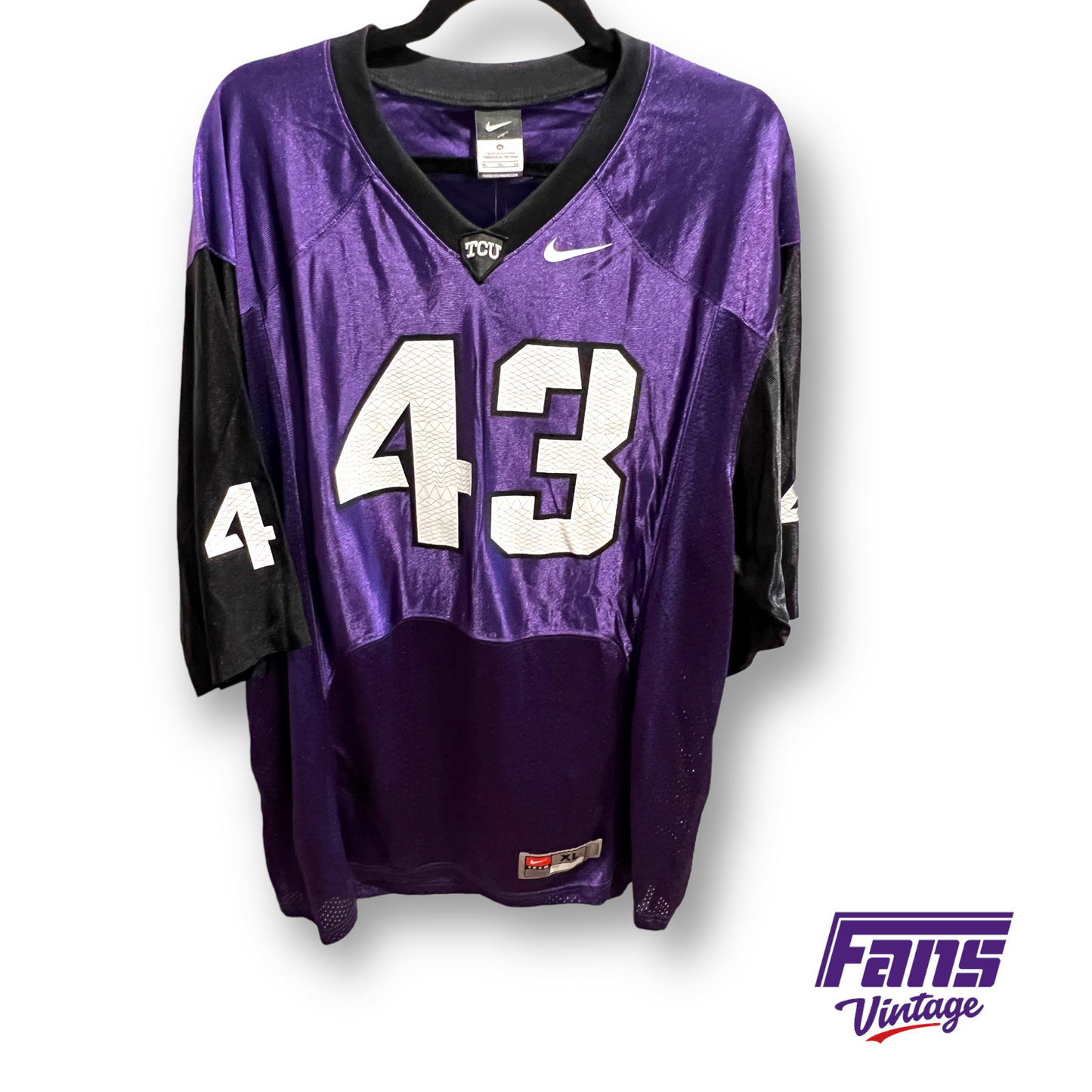 Vintage TCU Football Jersey - Nike 2010 Tank Carder with Frogskin Numbers!