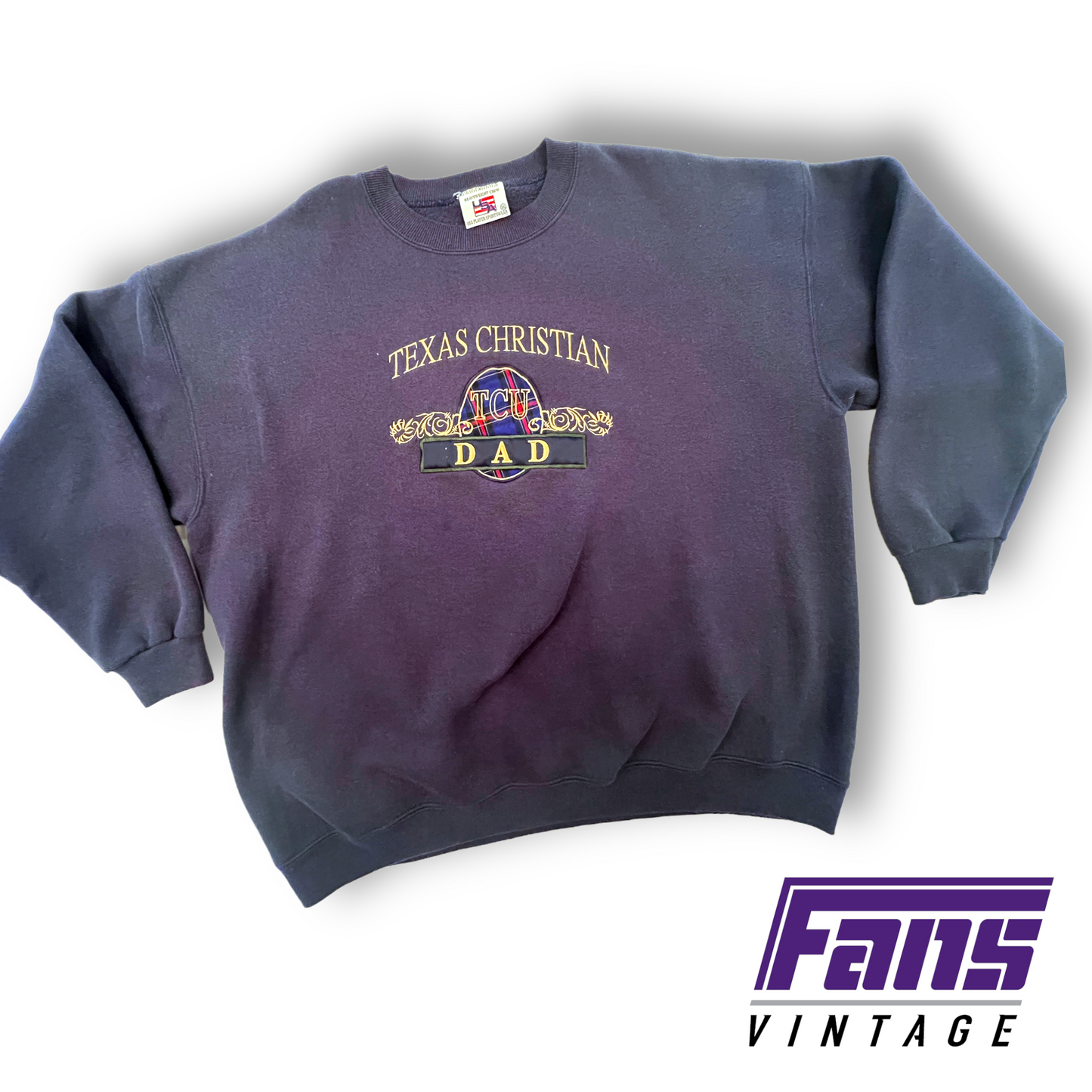 90s Vintage TCU Crewneck - Texas Christian University Dad