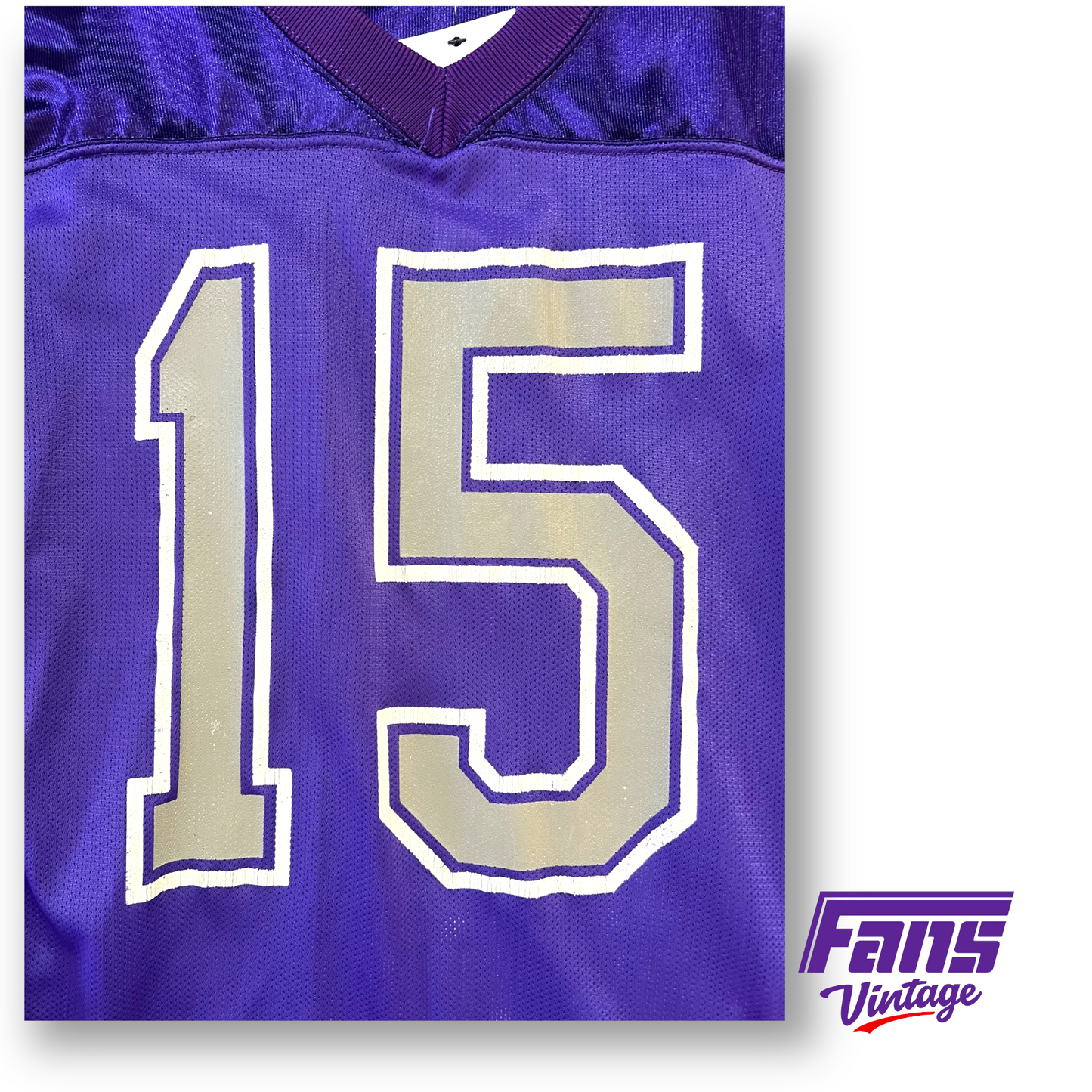 RARE! Early 90s GAME WORN TCU Football Jersey #15