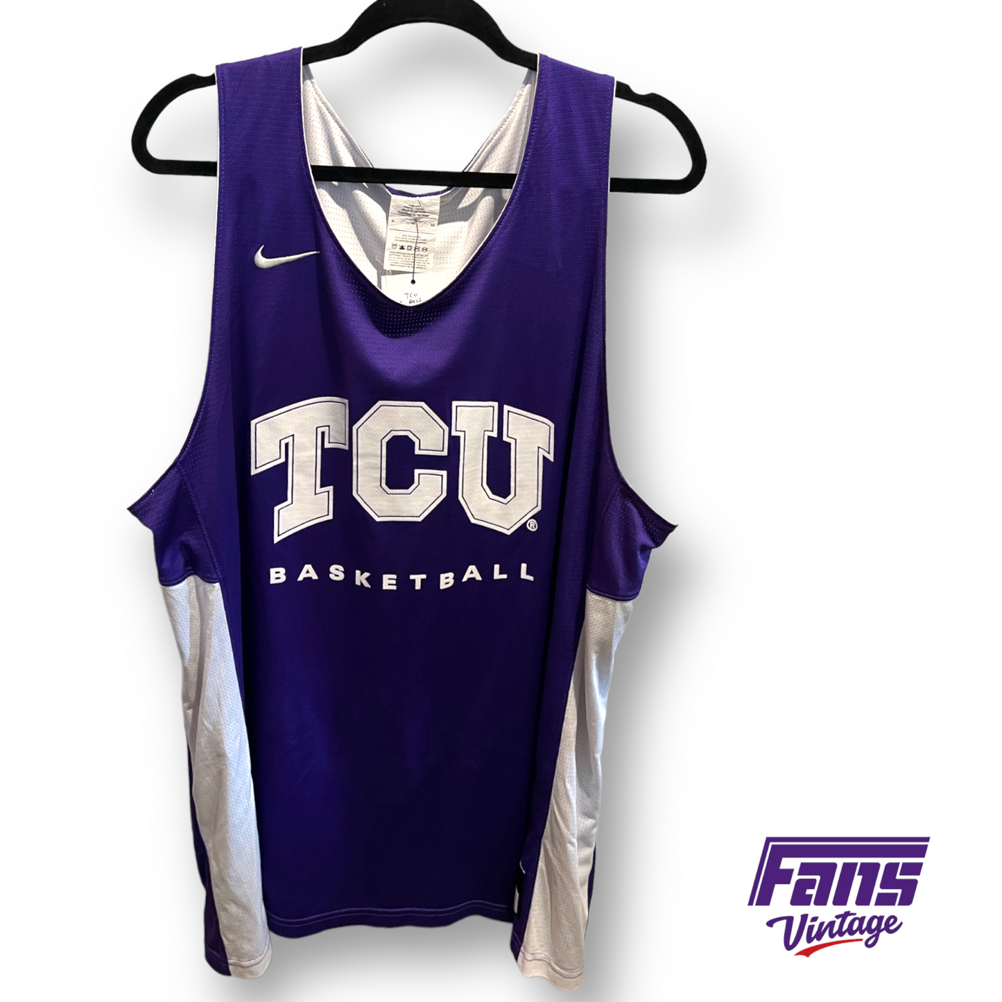 EPIC Game Worn TCU Basketball warmup jersey - double sided!