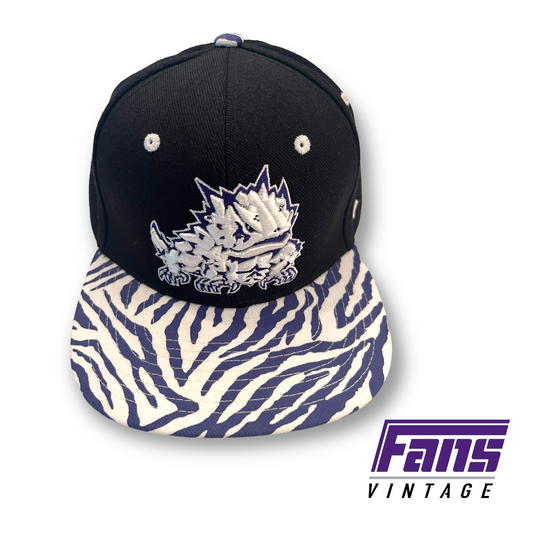 Rad! Zubaz Style Vintage TCU Snapback Hat