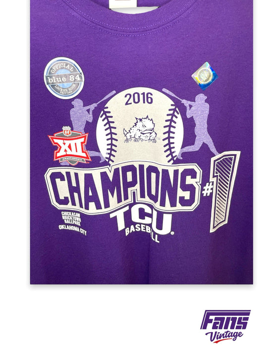 TCU Baseball - 2016 Big 12 Champions Tee!