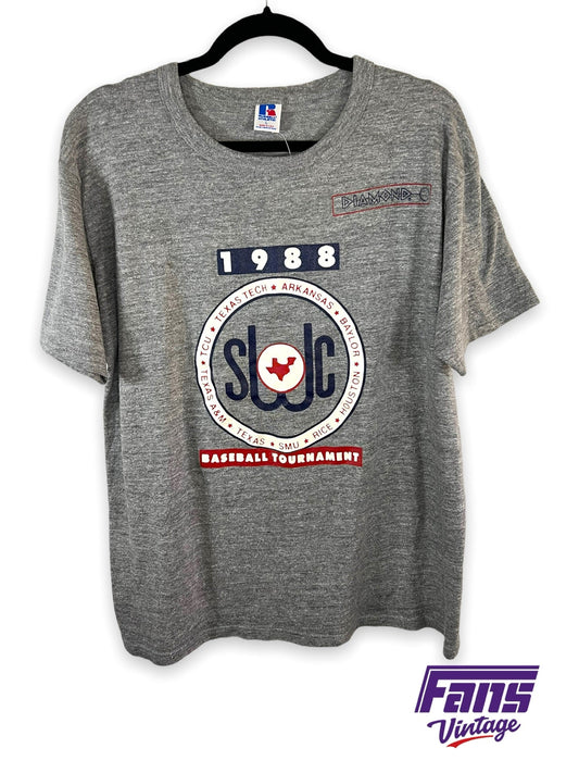 Grail Item! Epic Perfect Condition 1988 Southwest Conference Baseball Tourney Tee