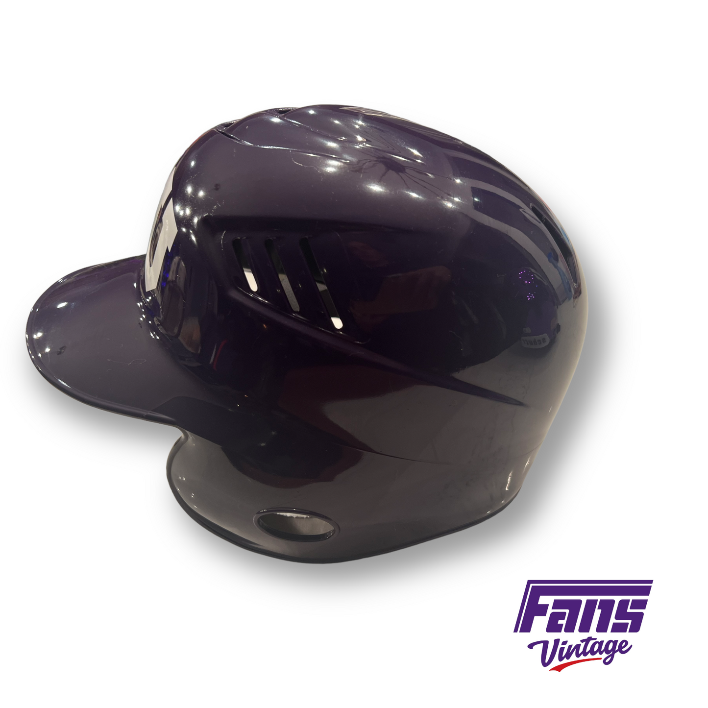 GAME WORN TCU Baseball Helmet