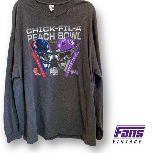 EPIC! Giant Logo TCU Peach Bowl 2014 Long Sleeve Tee