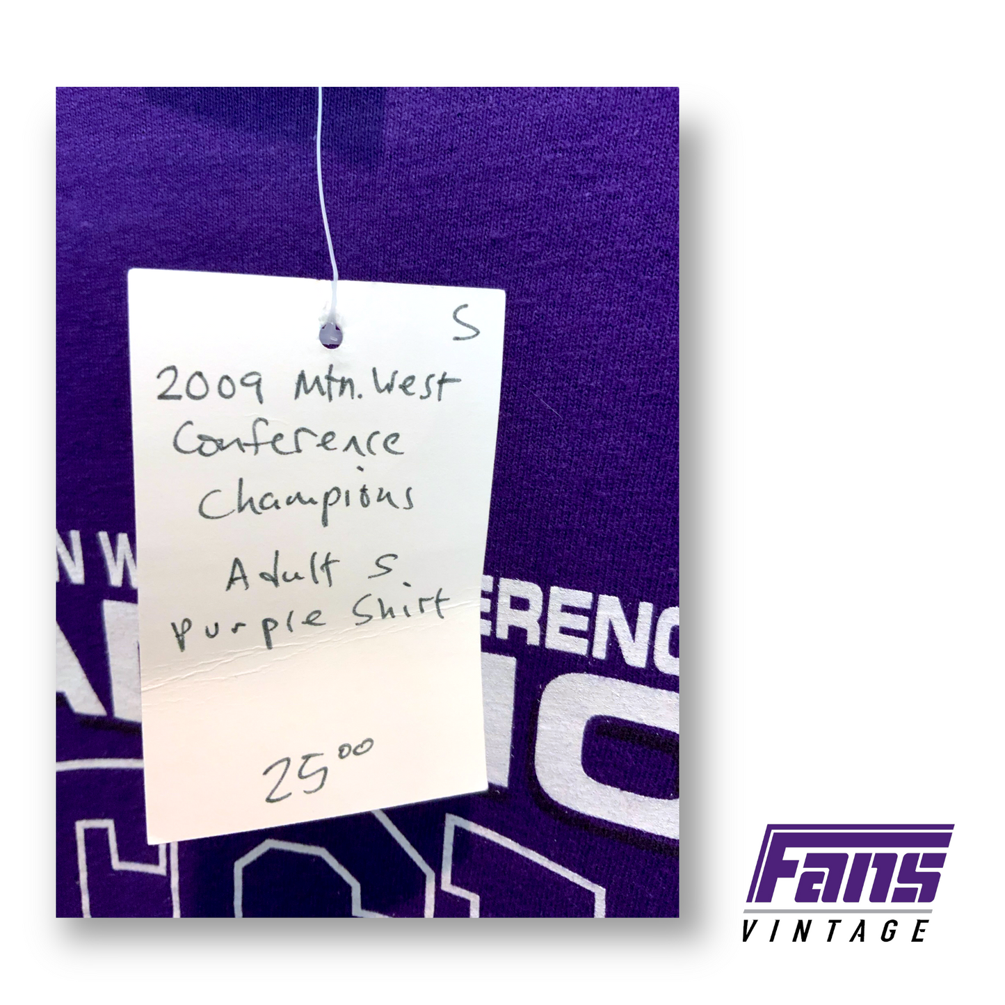Vintage TCU Football Shirt - 2009 Mountain West Conference Champions Tee