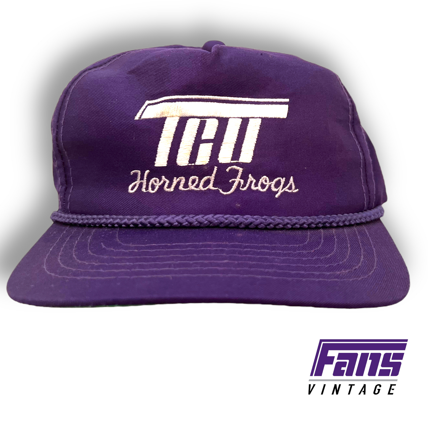 *GRAIL!* 80s Vintage TCU Flying T Rope Hat