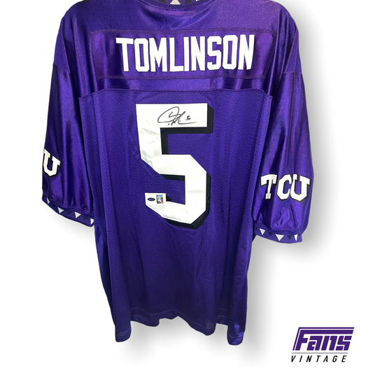 AUTOGRAPHED! New with tags Vintage TCU Football LaDainian Tomlinson Nike 2000 Jersey