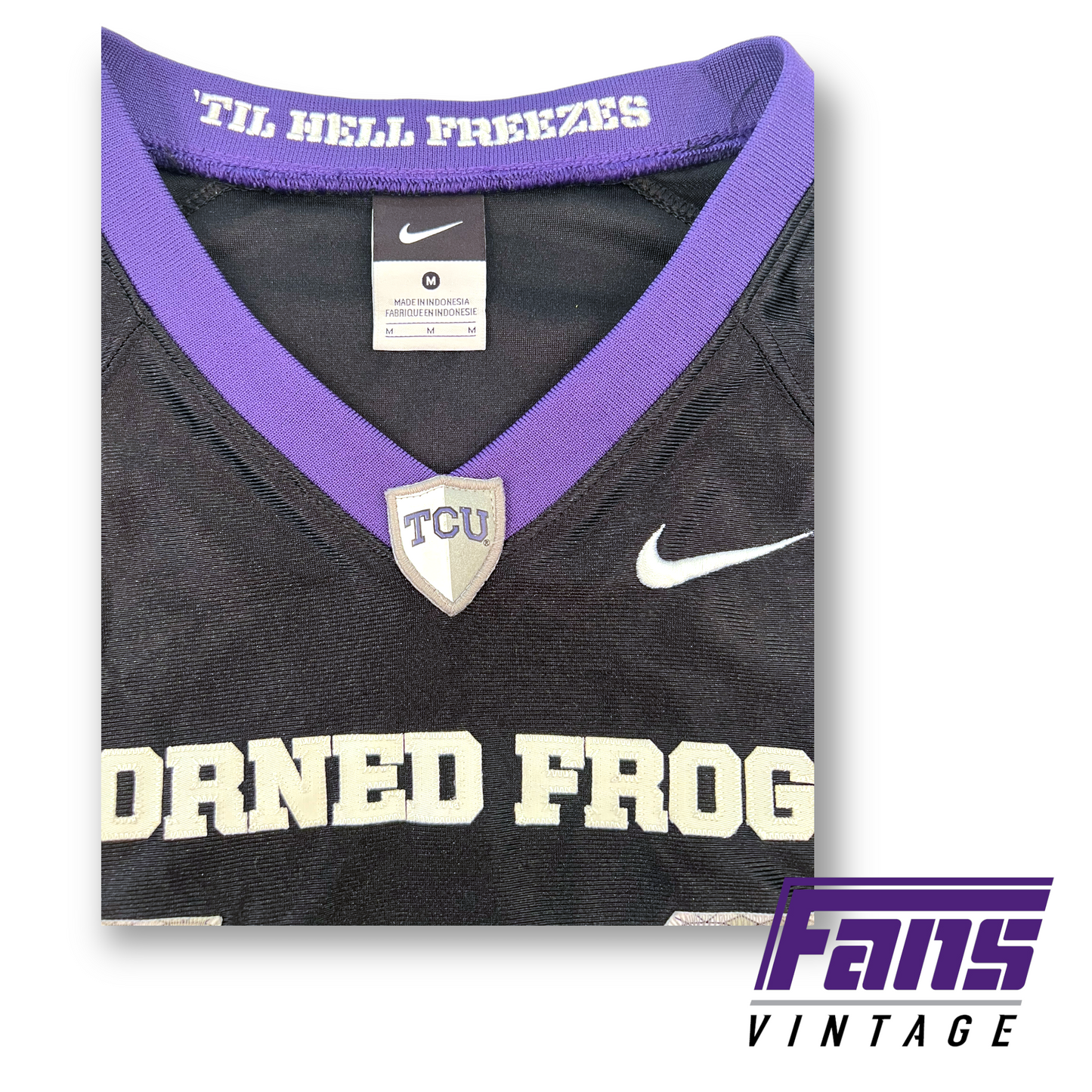 *GRAIL* 2010 Andy Dalton "Til Hell Freezes" Fully Stitched Limited Edition TCU Football Jersey