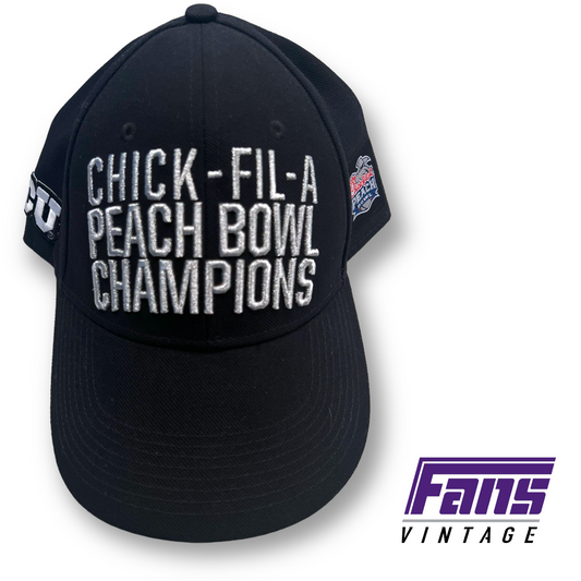 Peach Bowl Champions! TCU Locker Room Issue Nike Hat