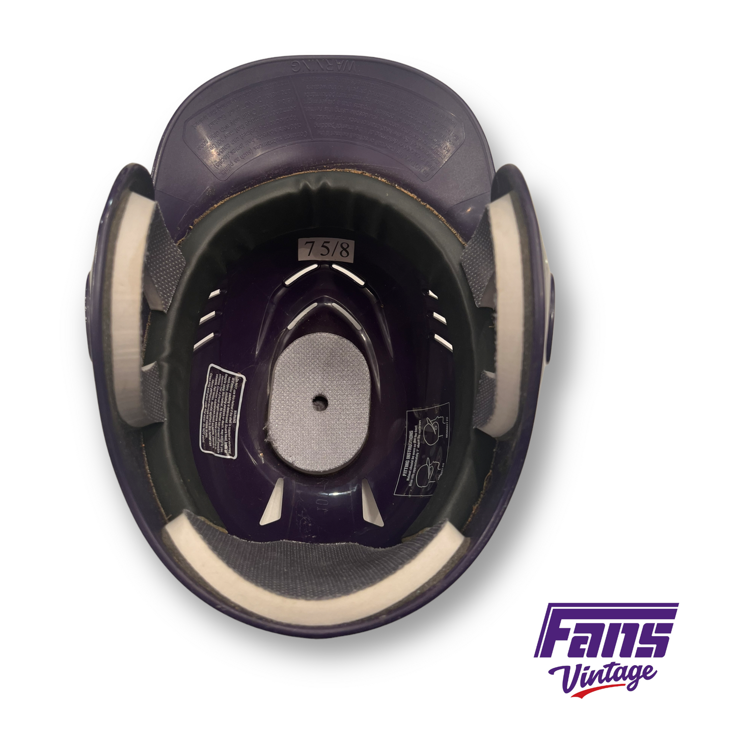 GAME WORN TCU Baseball Helmet