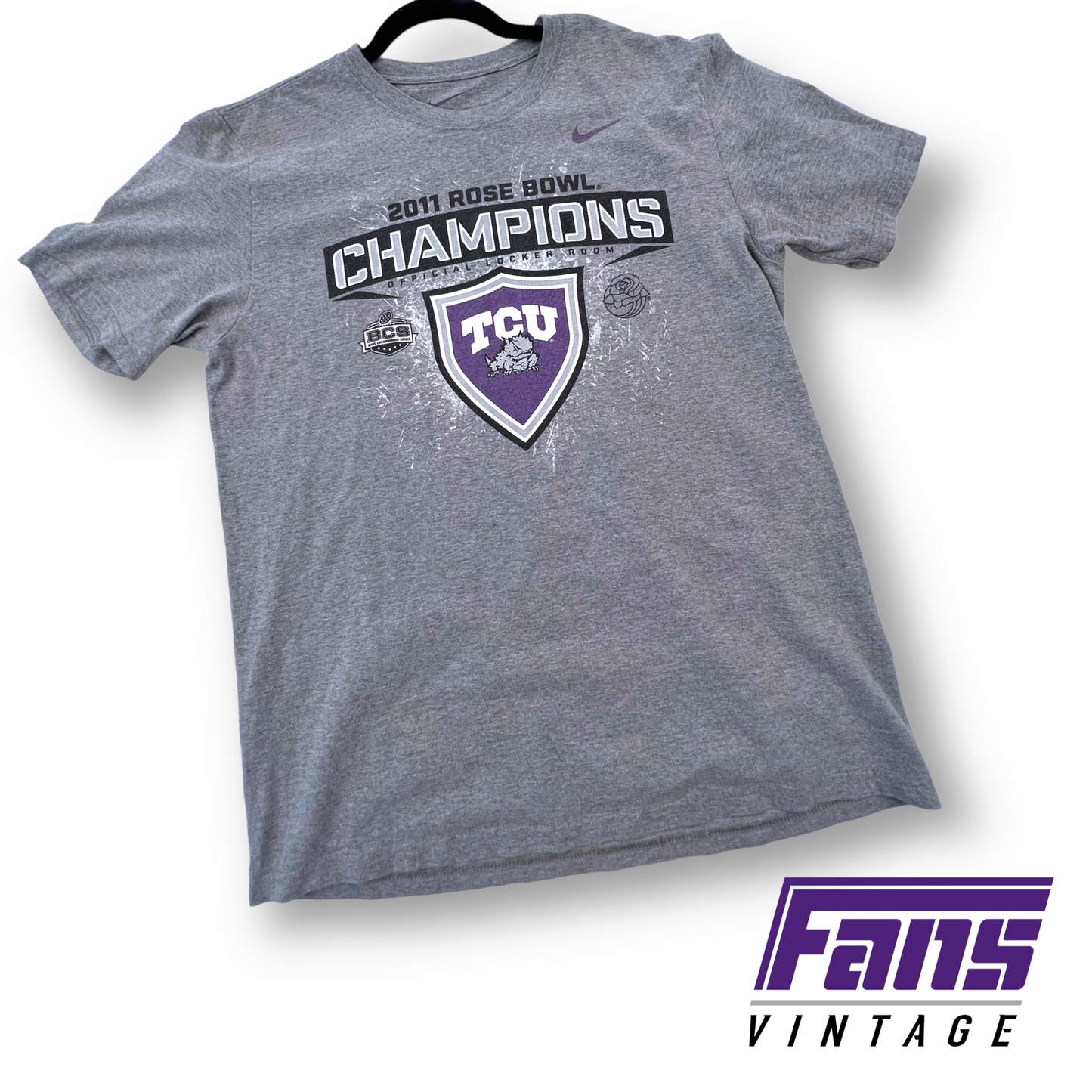 Vintage TCU Rose Bowl Shirts - Both Long and Short Sleeve - Nike Locker Room Issue