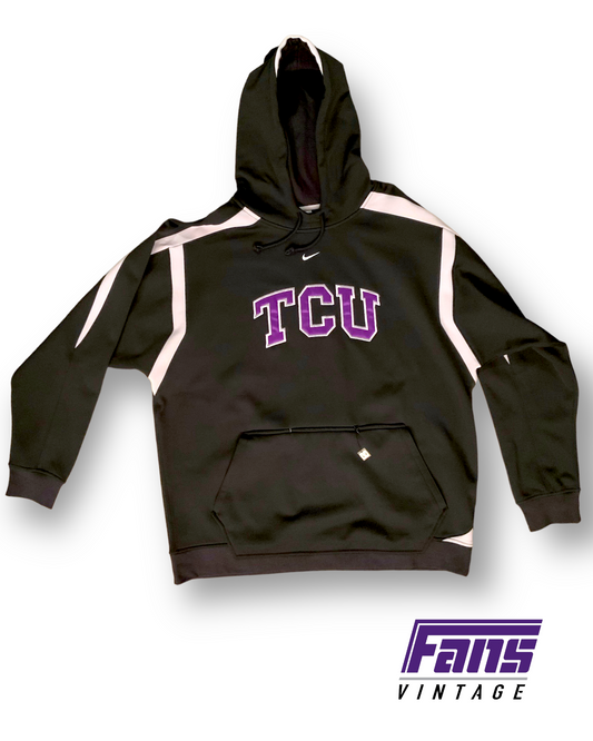 New with Tags! EPIC Y2K Vintage TCU Volleyball Team Issue Nike Center Swoosh Hoodie with epic details