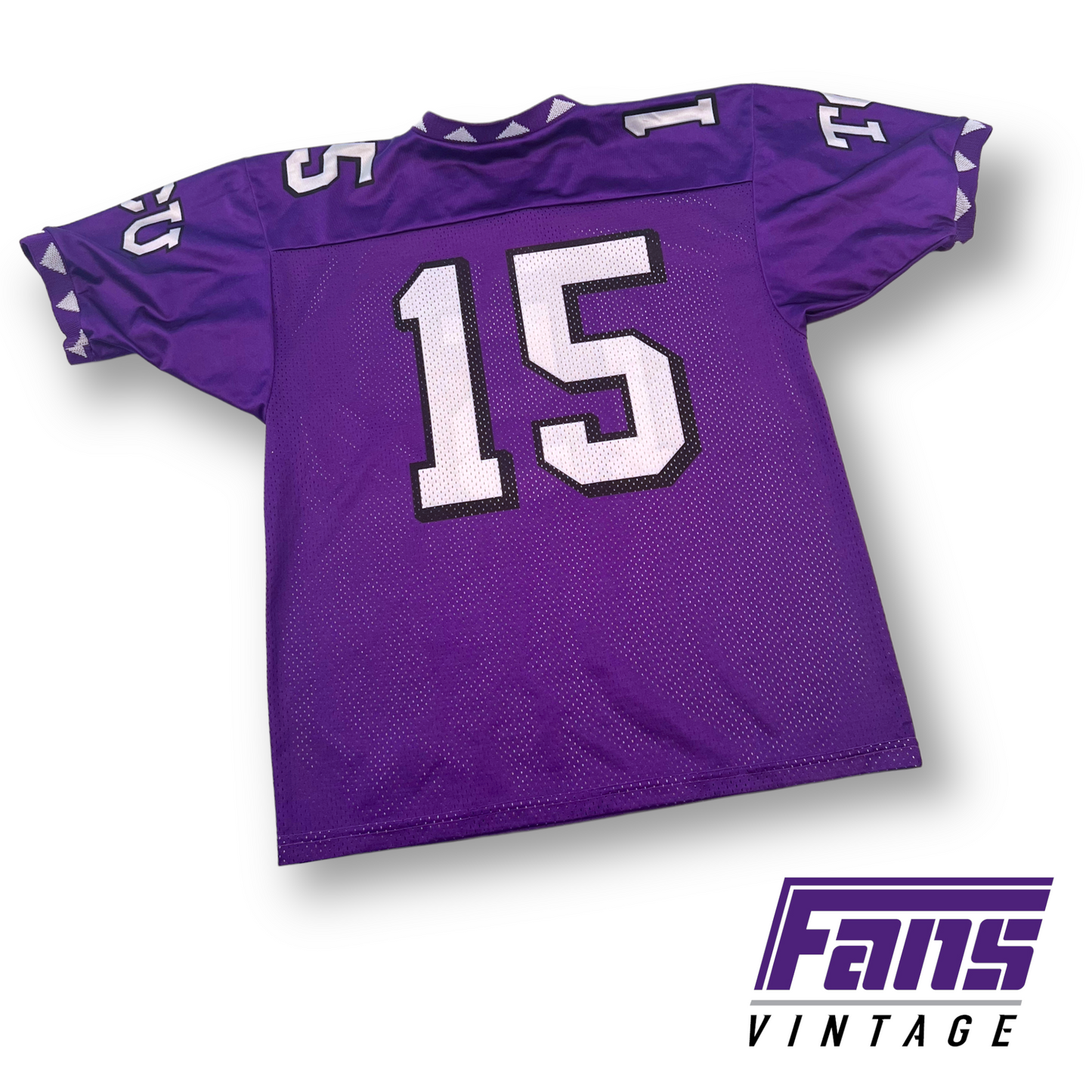 Vintage 2000s LT Era #15 Youth TCU Football Jersey