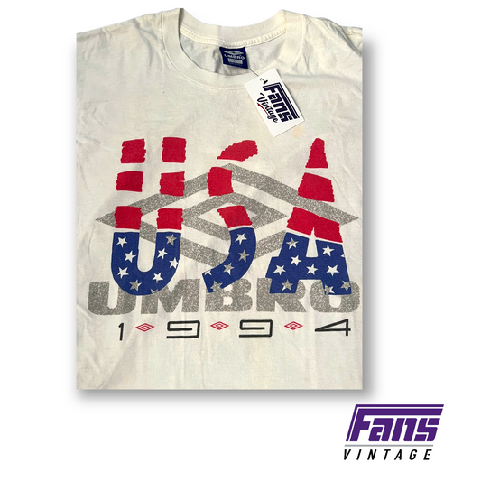 Vintage World Cup USA Soccer 1994 Umbro double-sided tee!