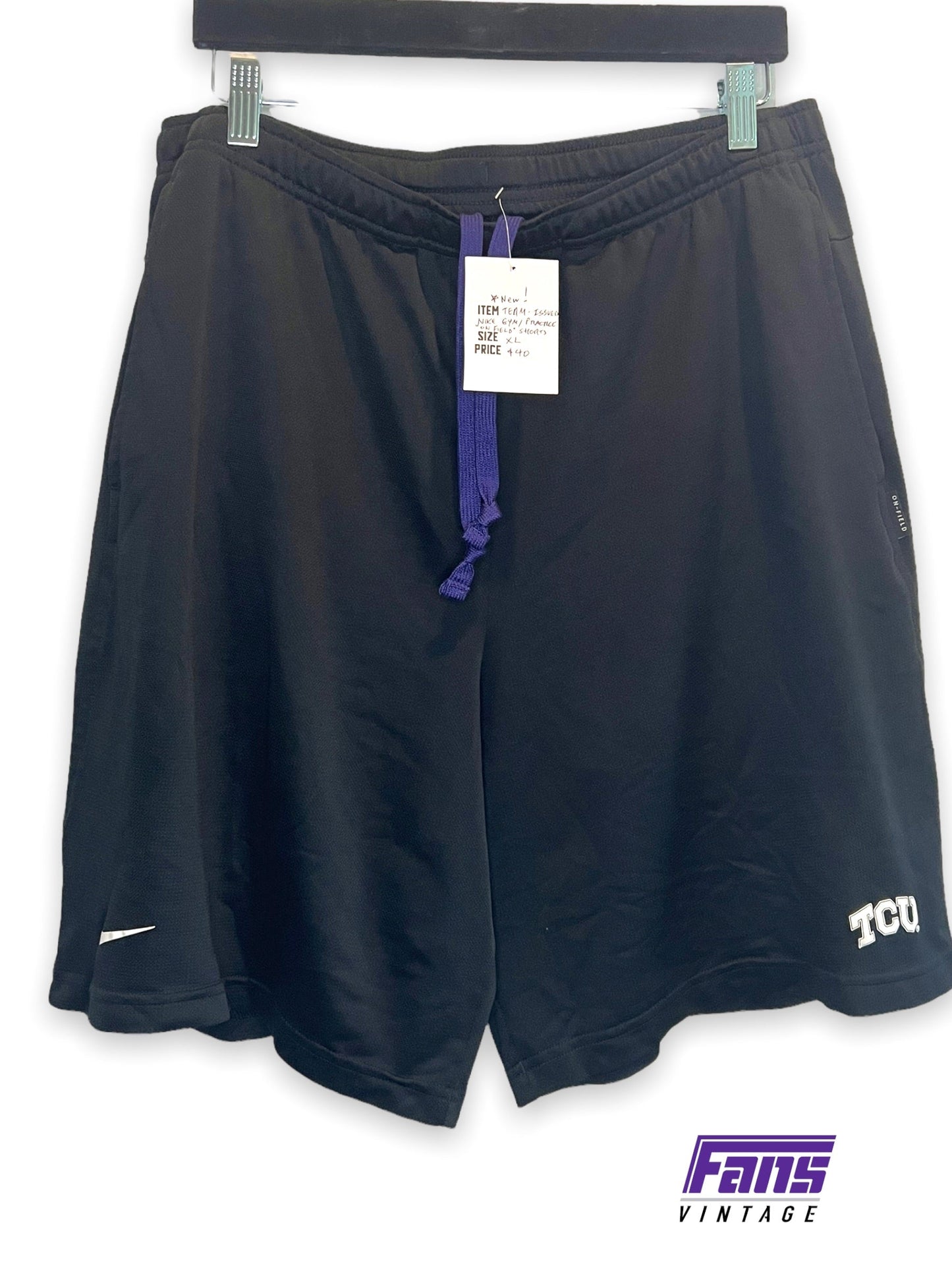 New! Team-Issued TCU Athletics Workout Shorts - Nike Drifit "On Field" Edition