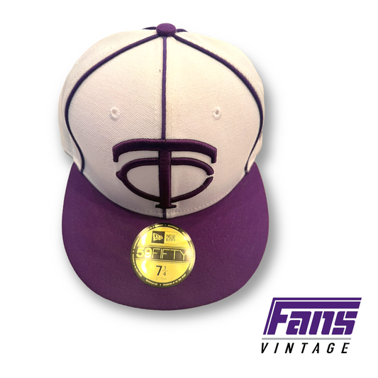 Team Issued! Awesome Throwback TCU Hat with TC logo and Pinstripes
