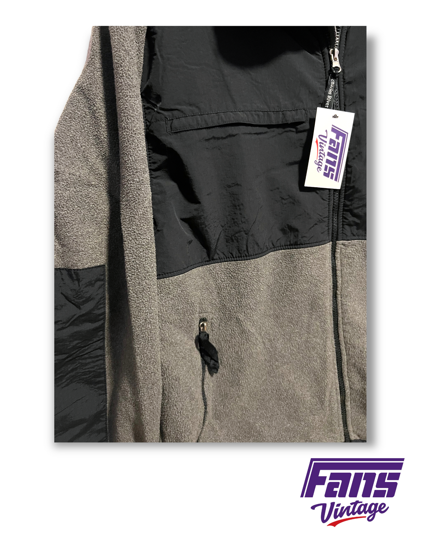 Vintage TCU Northface-Style Fleece Jacket