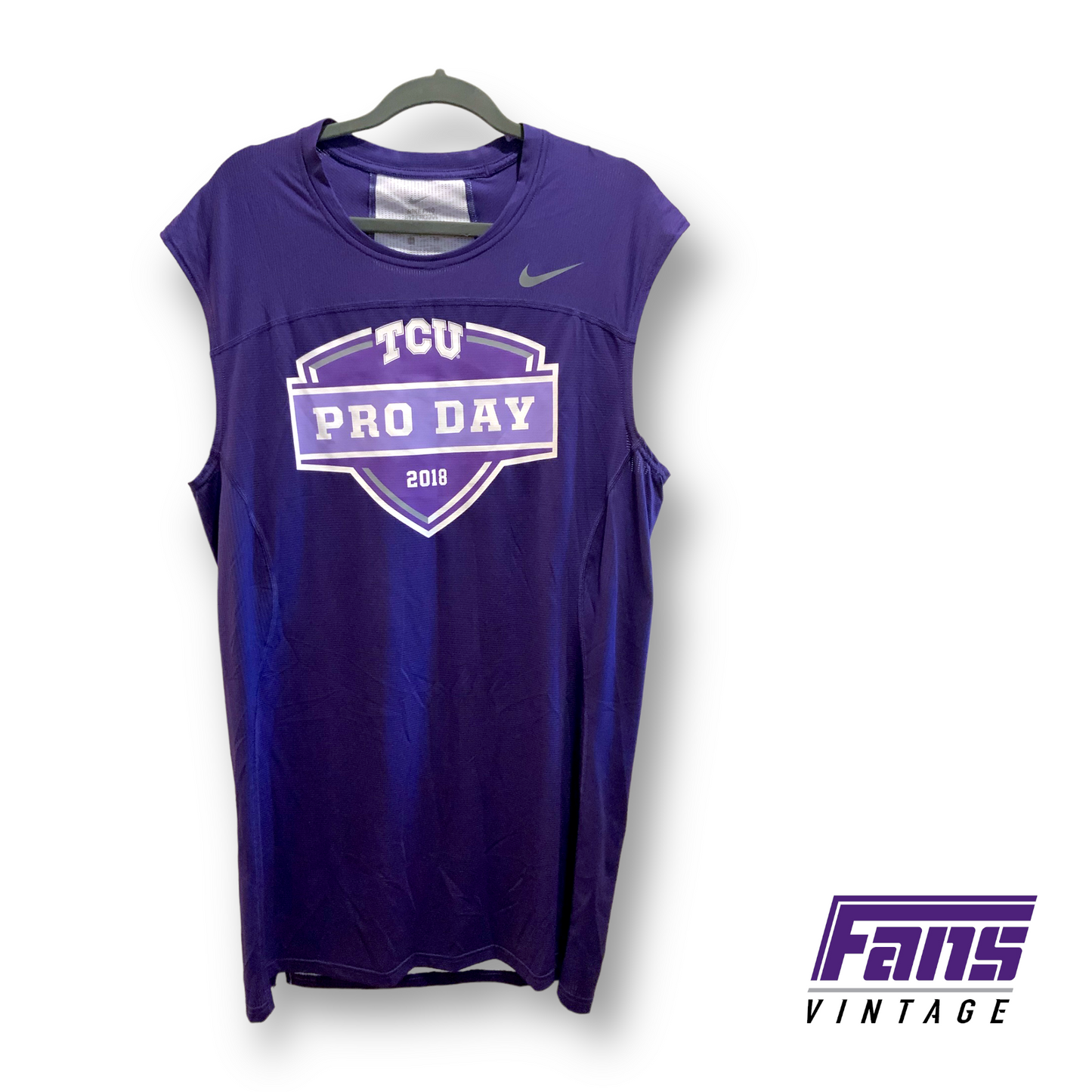 TCU Football 2018 Pro Day Nike Hypercool Compression Tank Top