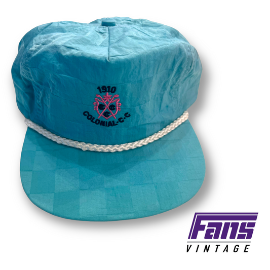 New without tags! Incredible Vintage 90s Colonial Country Club Baby Blue Rope Hat