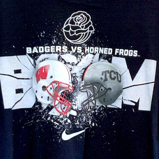 2011 Rose Bowl TCU Football Nike "BOOM" Helmet Crash Tees (Long and Short Sleeve)