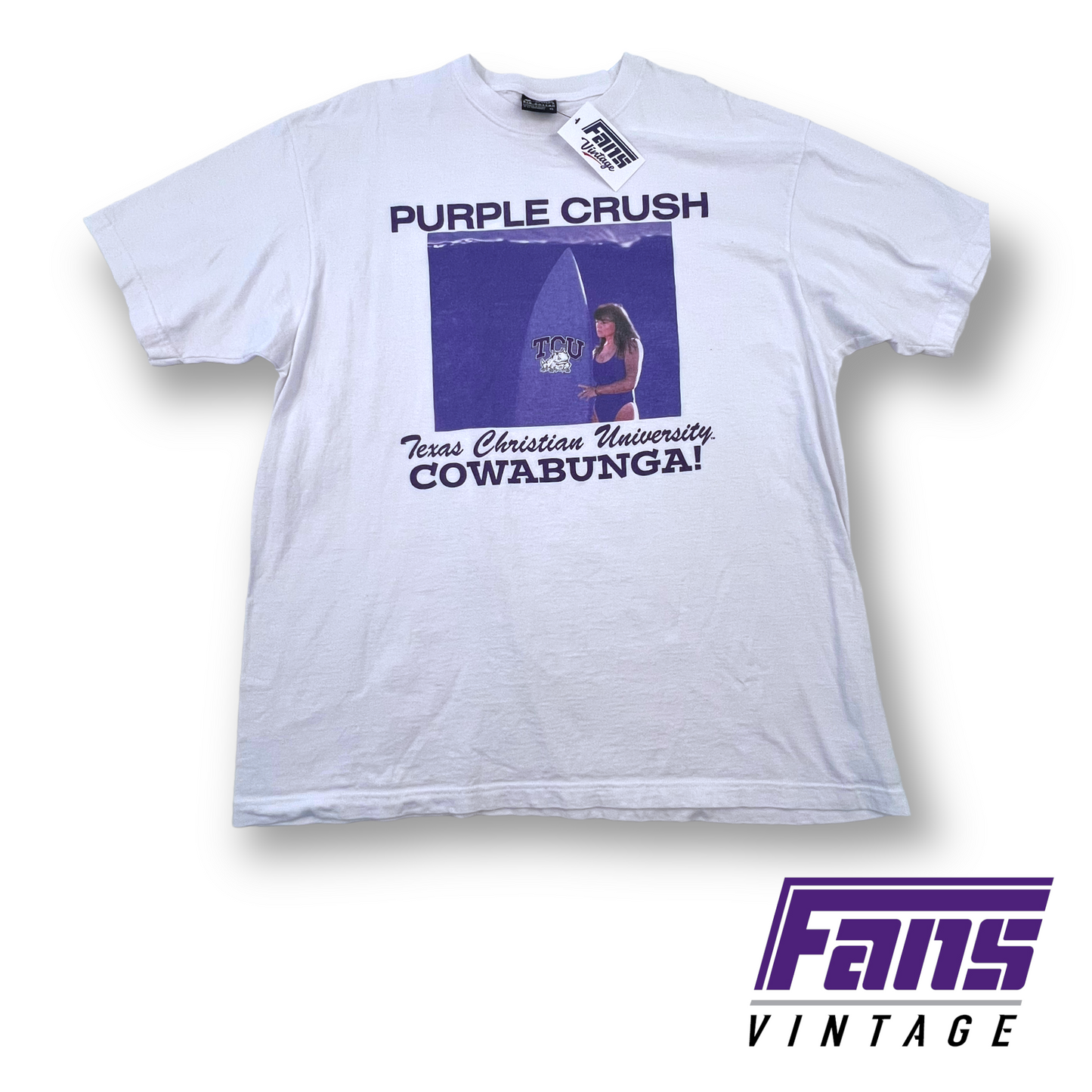 Epic! 90s Vintage "Purple Crush" Vintage TCU Shirt - Baywatch meets Blue Crush!