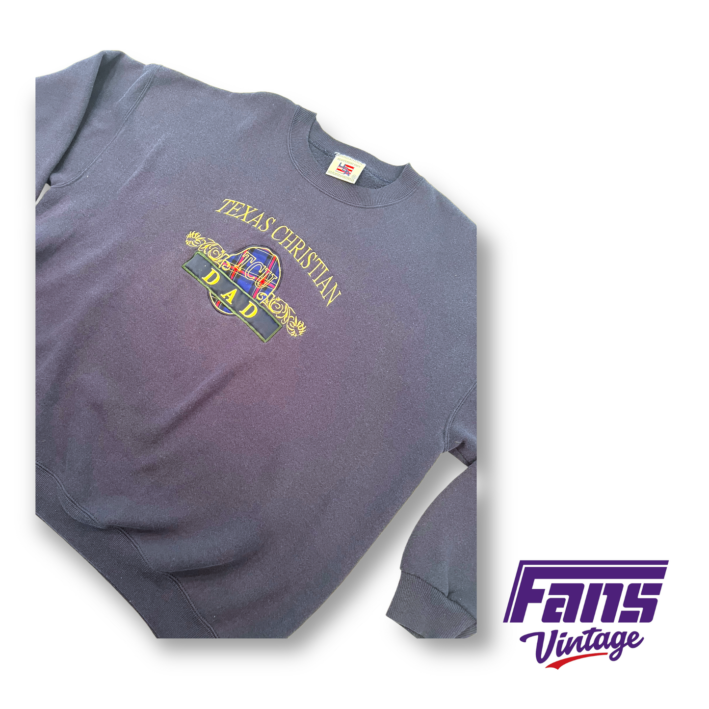 90s Vintage TCU Crewneck - Texas Christian University Dad