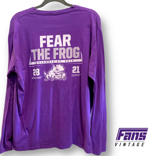 2015 TCU vs. Baylor - Epic Frozen Storm Game! Double Sided Tee