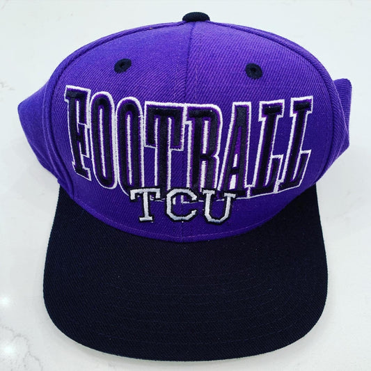With Original Tags! Y2K Vintage TCU Football Adidas Snapback Hat