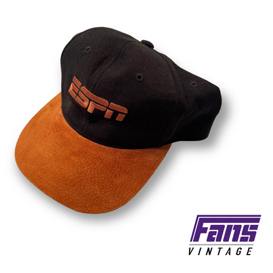 New! Vintage ESPN faux suede snapback hat