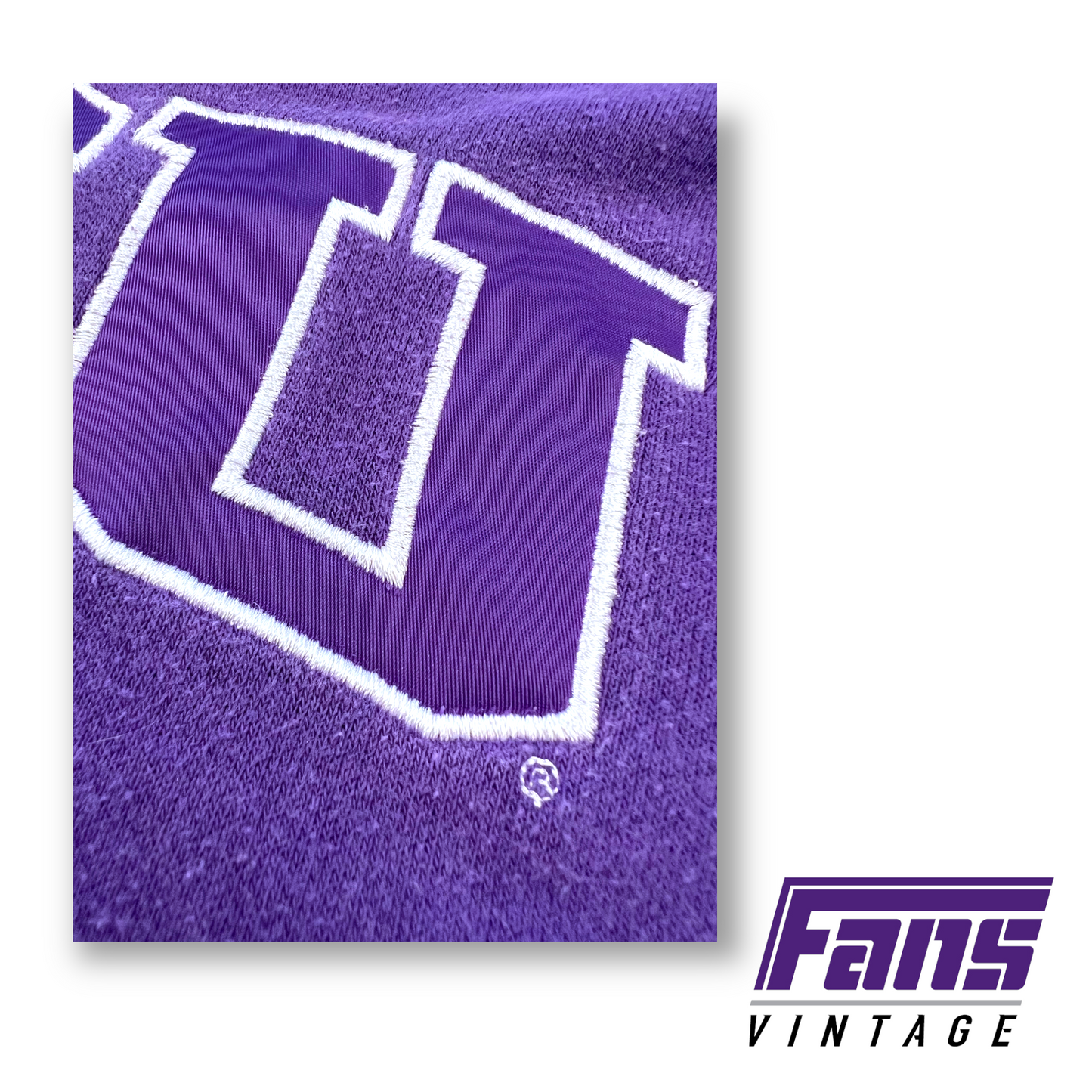 Vintage Nike TCU Team-Issued Satin Letters Center Swoosh Hoodie