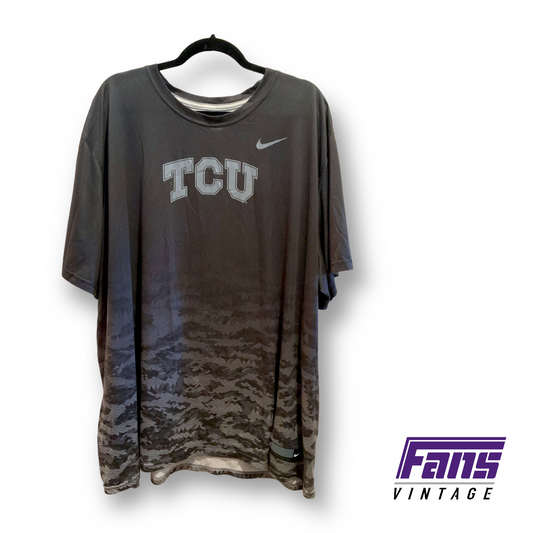 Vintage 2012 TCU Football Team Issued Frogskin Nike Drifit Warmup Shirt