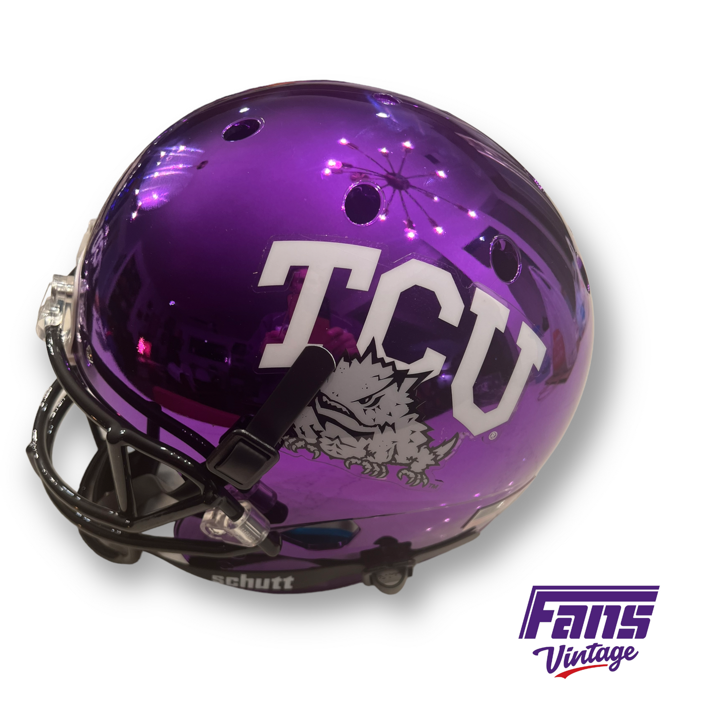 Autographed Purple Chrome TCU Football LaDainian Tomlinson Helmet!
