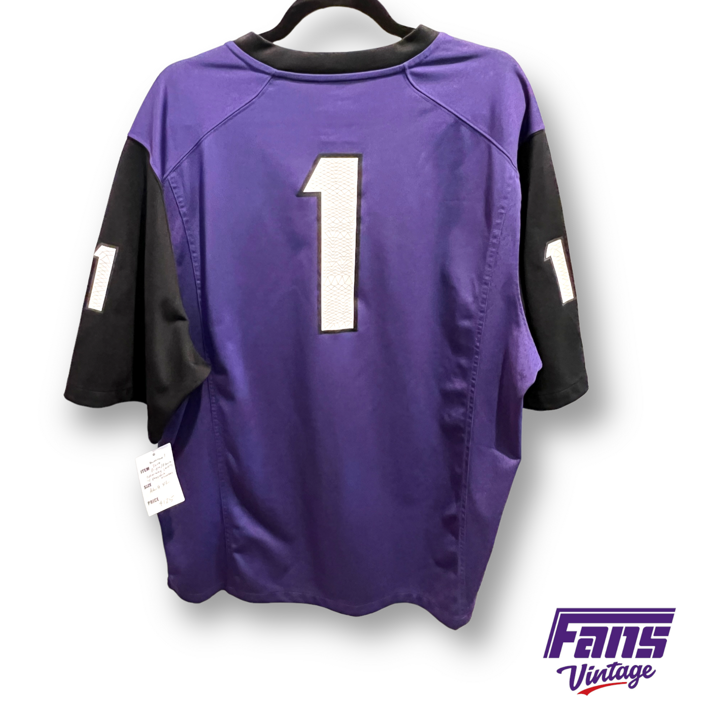 TCU Football 2014-15 Purple/Black #1 Nike Jersey