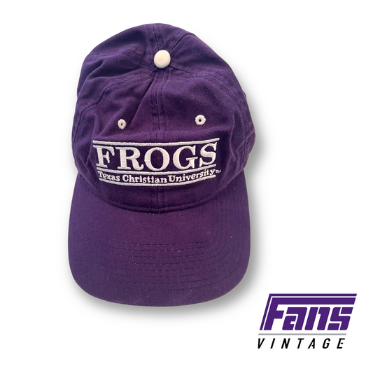 "The Game" TCU Split Bar Strapback hat - Purple Dad Hat style