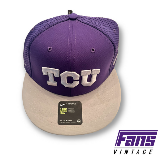 New with Tags! Team-Issued TCU Baseball Nike Hat