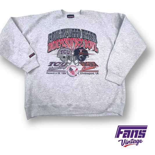 Vintage TCU Crewneck - 1994 Independence Bowl vs. Virginia