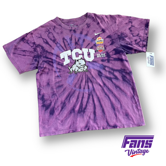 RAD! Vintage Tie Dye TCU Fiesta Bowl Tee - One of a Kind!