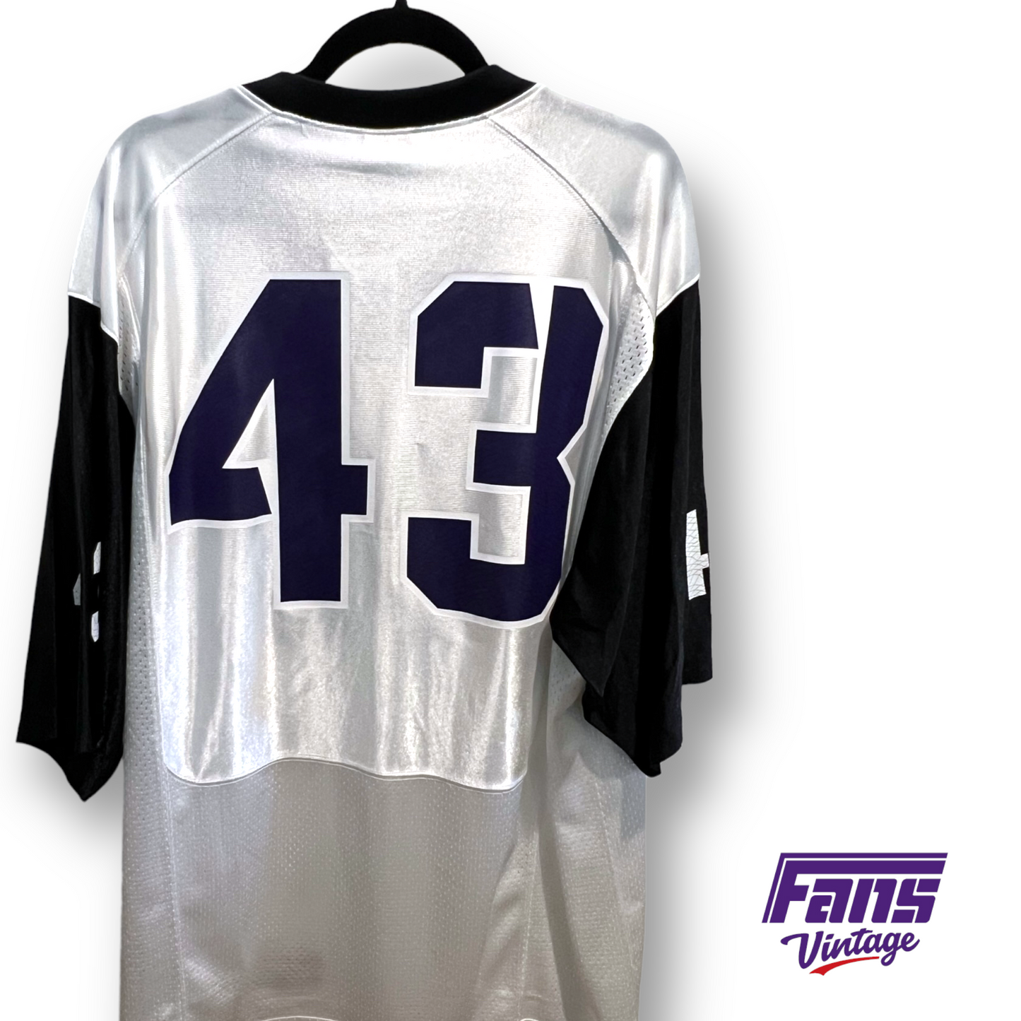 Rare Vintage TCU Football Tank Carder Alternate White Jersey with Frogskin Numbers