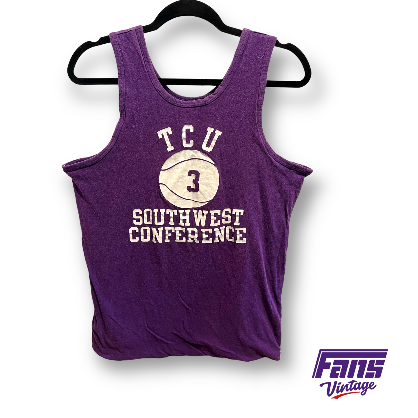 1970s Vintage TCU Basketball Jersey - Double Sided with Funny Slogan