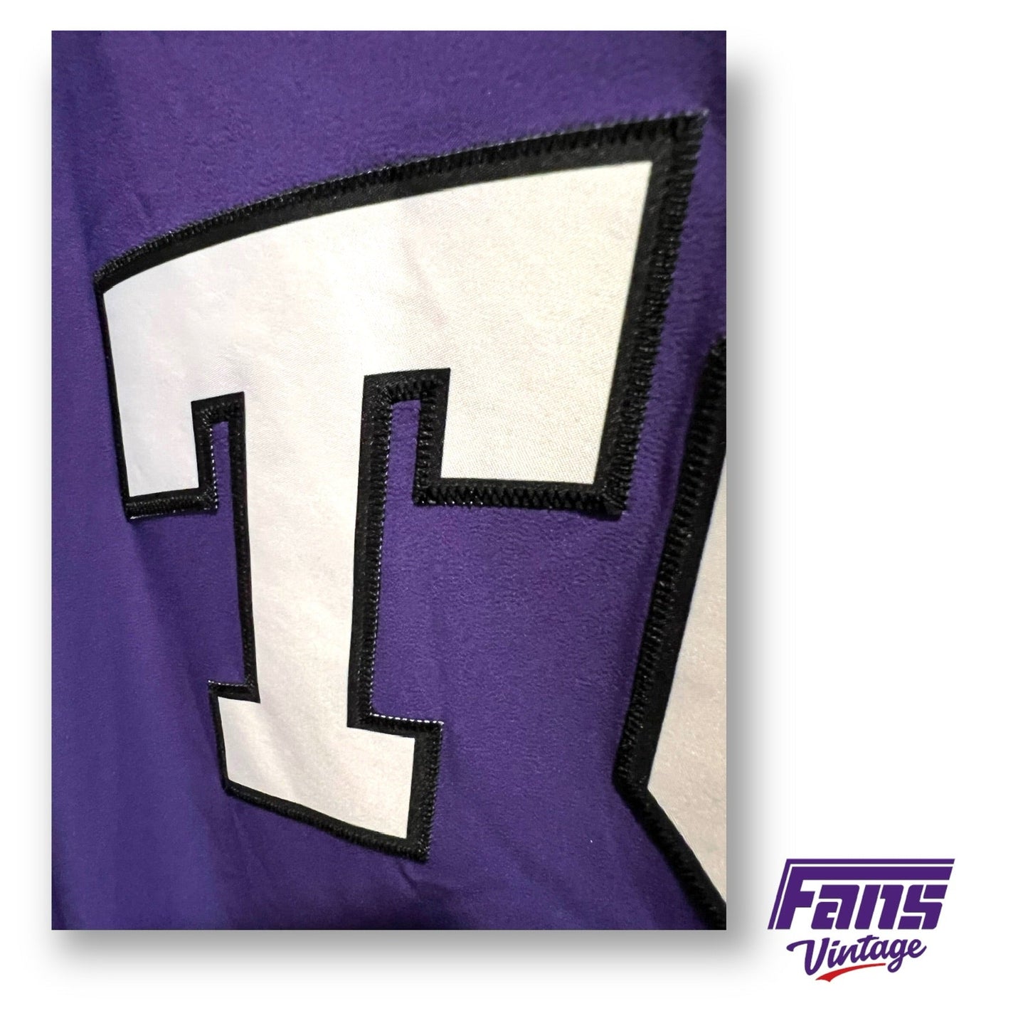 Game Worn TCU Baseball Jersey! Nike Drifit with stitched lettering