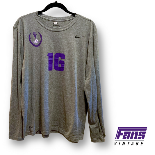 TCU Football Player Worn / Team Issue Nike Drifit Warmup Shirt