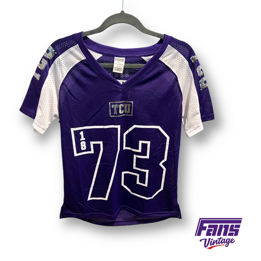 Cute! Victoria's Secret PINK Special Issue Sequined TCU Football Jersey