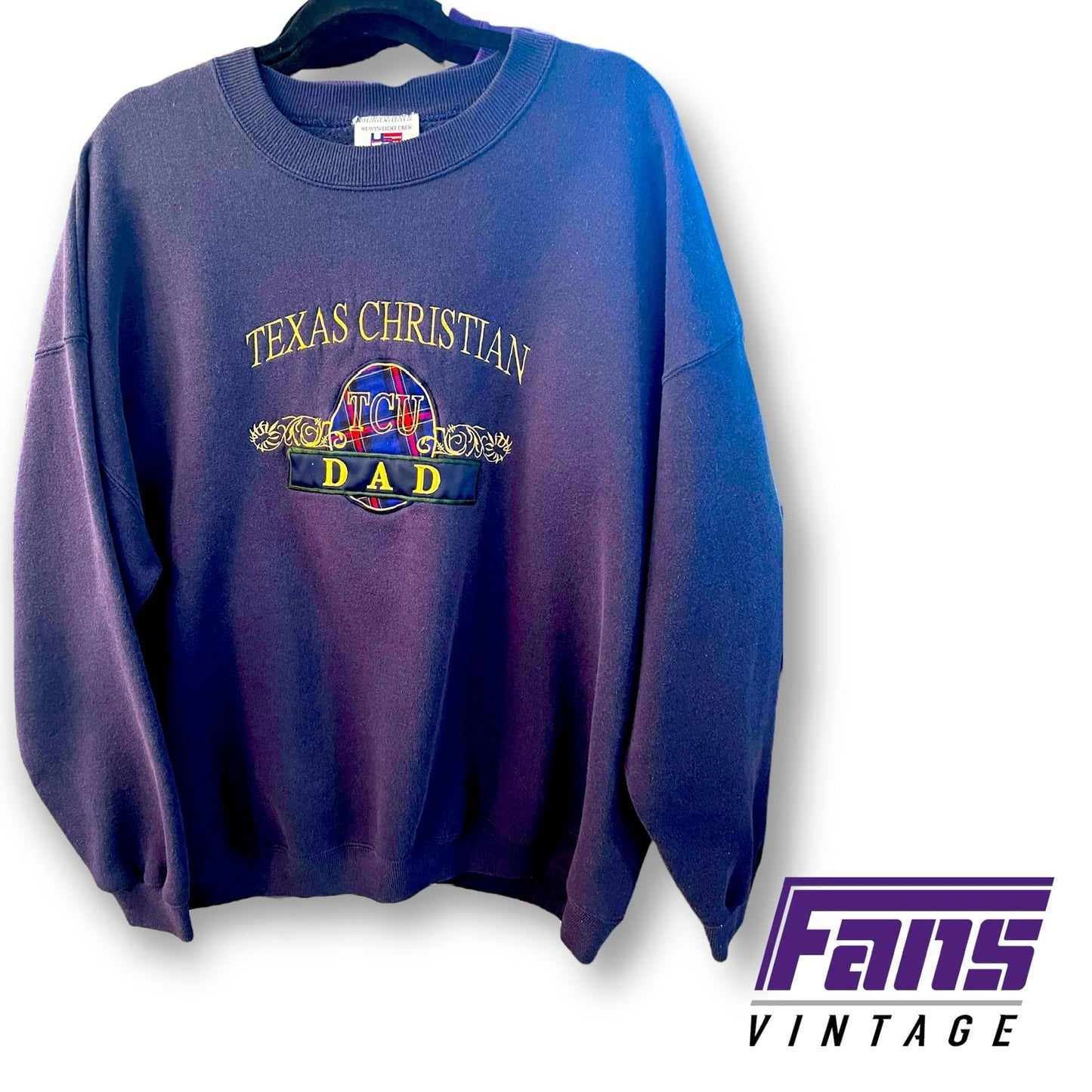 90s Vintage TCU Crewneck - Texas Christian University Dad