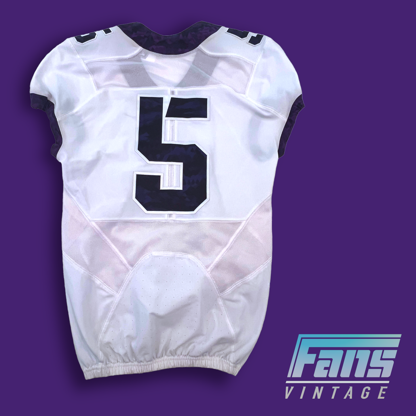 *GRAIL* 2016-17 TCU Football Retired #5 LT Football Jersey- Only used for hype videos!