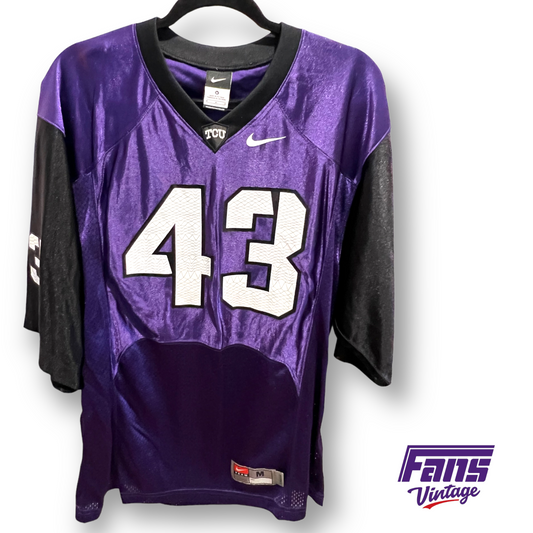 Vintage TCU Football Jersey - Nike 2010 Tank Carder with Frogskin Numbers!