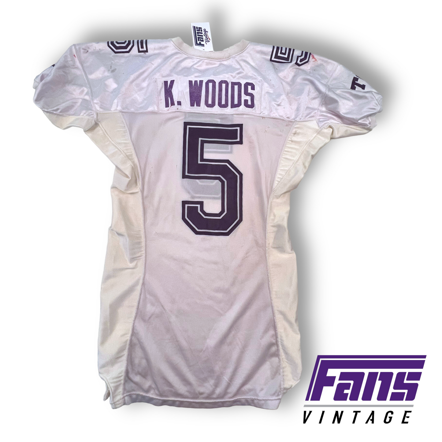 Vintage 90s Game Worn TCU Football Jersey - #5 CFB 125 Patch