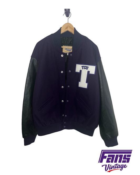 EPIC! Authentic TCU Block T Varsity Letterman's Jacket