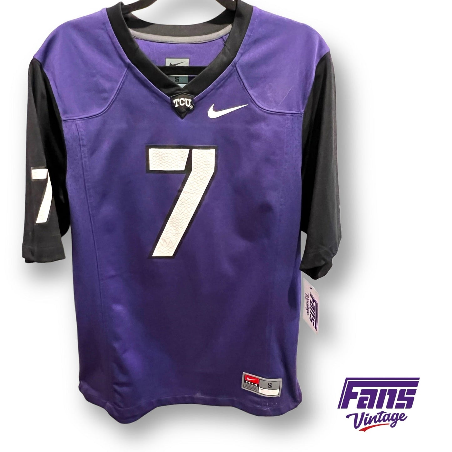 Unique 2014 Era Custom TCU Football Jersey with Frogskin Number 7